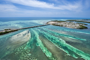 Ohio Missouri channel from air (Florida keys) by Mathieu Foulquié 